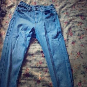 High waisted skinny jeans
